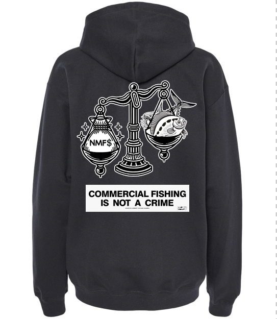 Black Hoodie - Commercial Fishing In Not A Crime