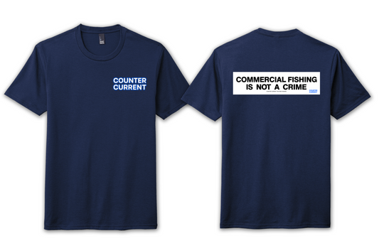 Navy - Commercial Fishing Is Not A Crime Shirt